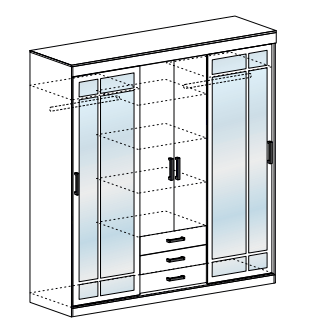 Лидер шкаф купе лидер 3
